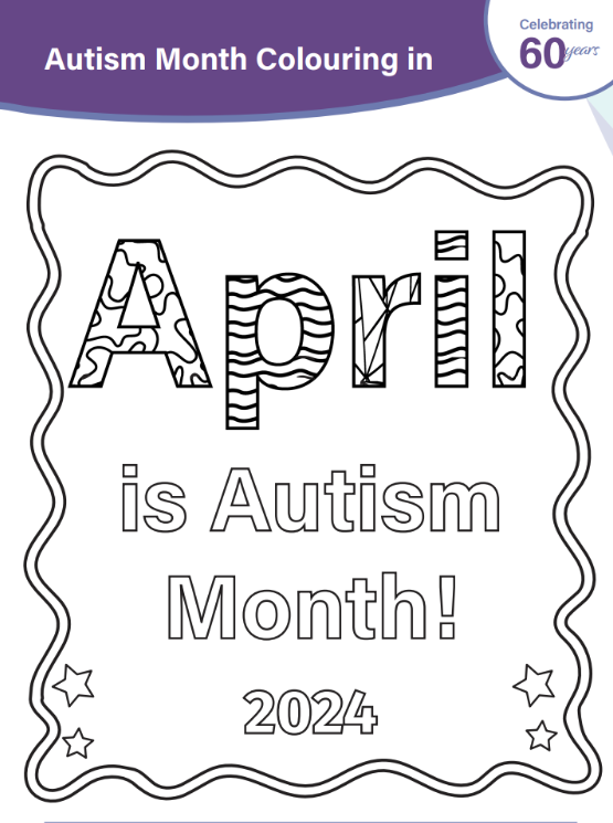 Thumbnail of autism month colouriing sheet